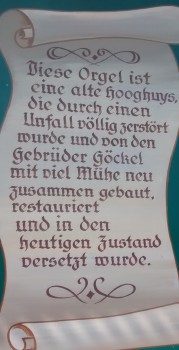 Man kann ein wenig wehmütig ins träumen kommen, lauscht man dem Spiel der Kirmesorgel.