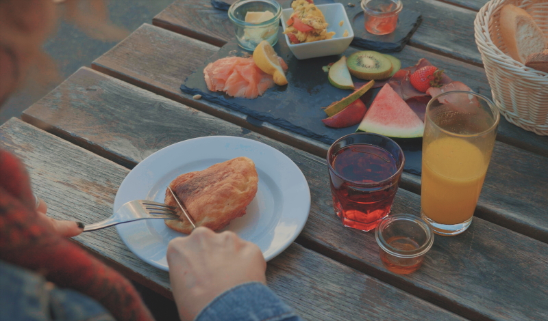 Das kanadische Frühstück mit Pancakes ist eines der Highlights im Krokodil